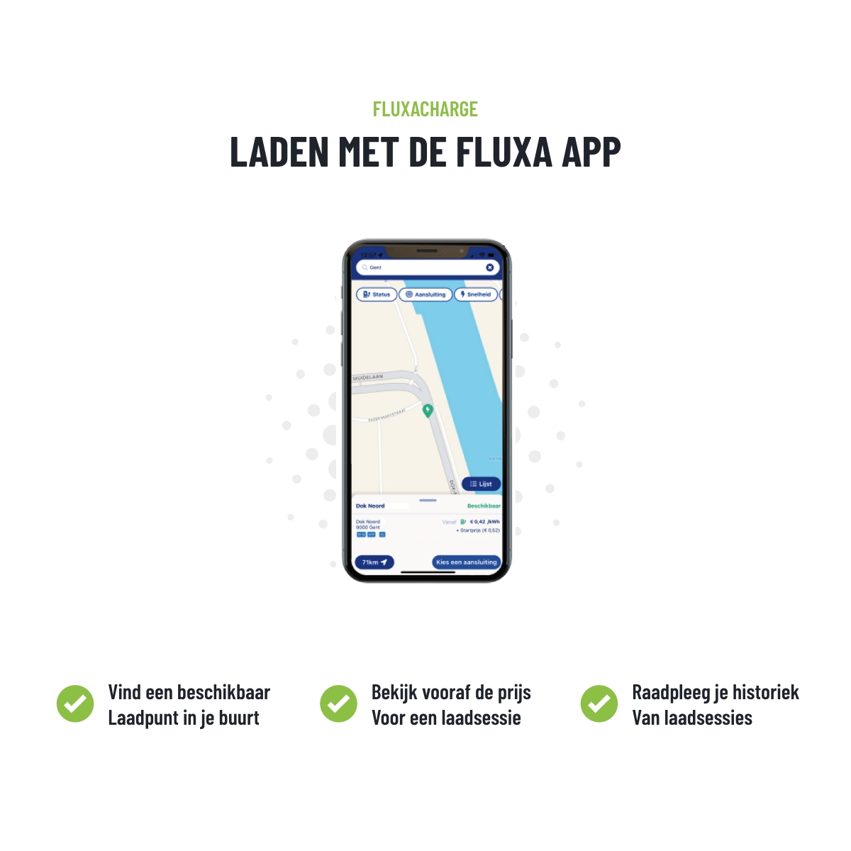 Laden met de FLUXA app